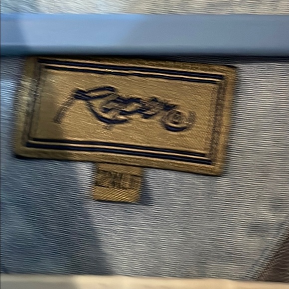 Roper Men's Color-Block Button Down Shirt - Navy, Cream, Khaki - Picture 5 of 10